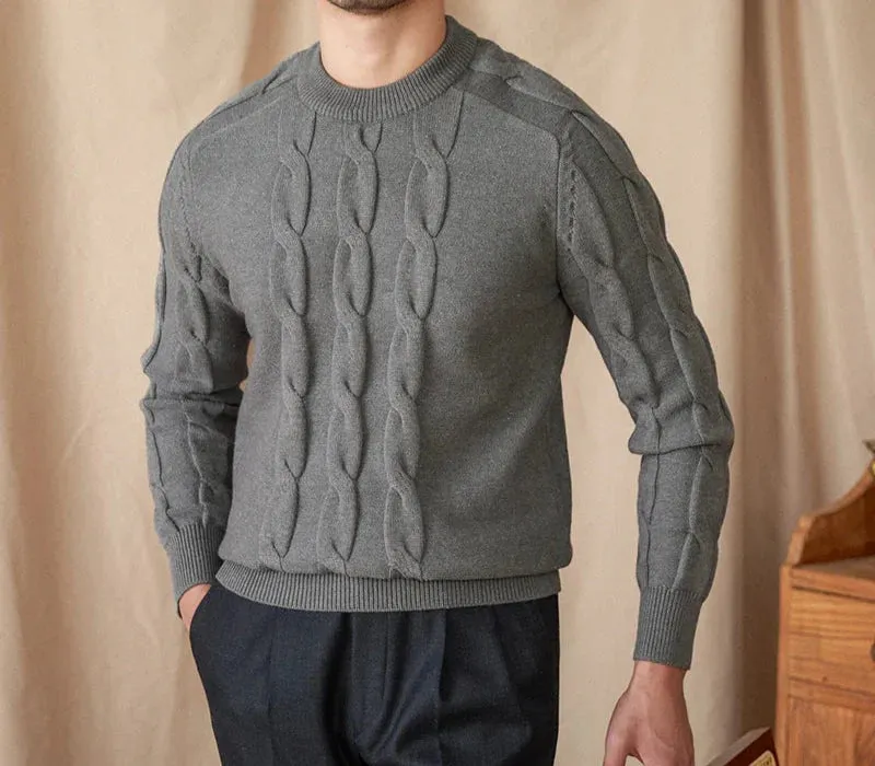 Round neck vintage sweater