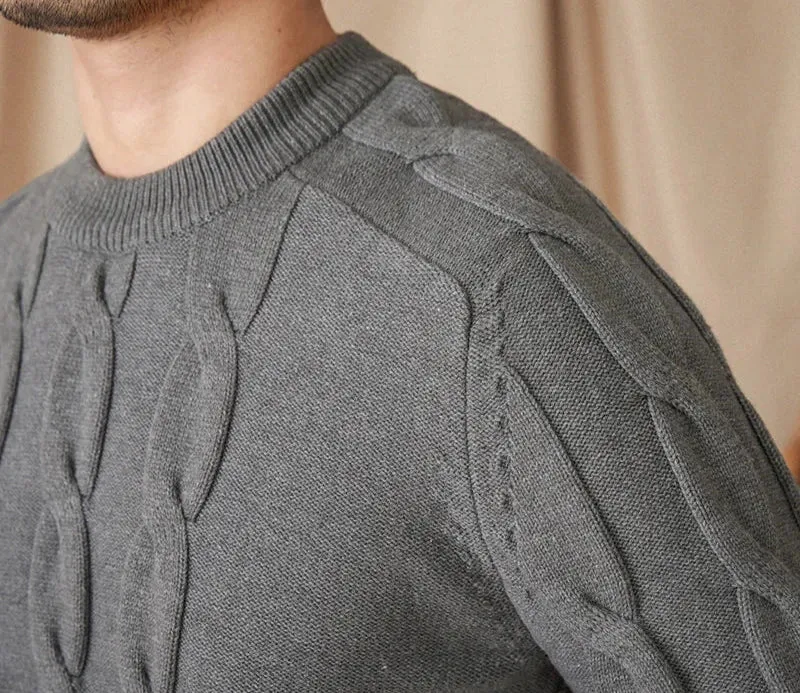 Round neck vintage sweater