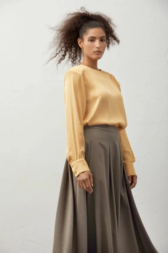 Satin Blouse Yellow