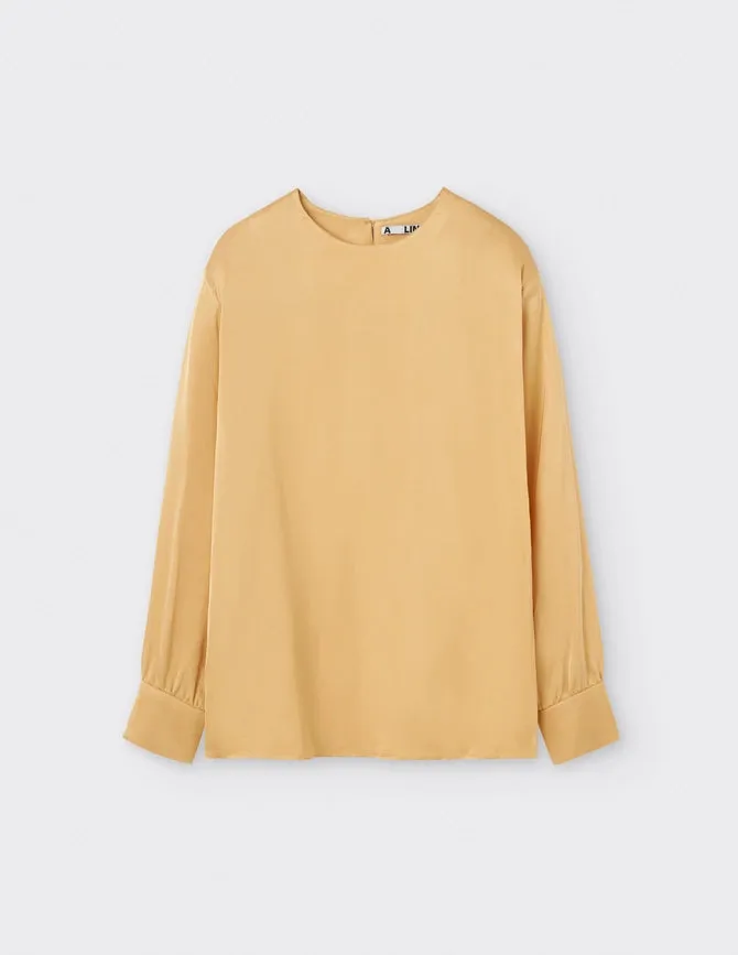 Satin Blouse Yellow