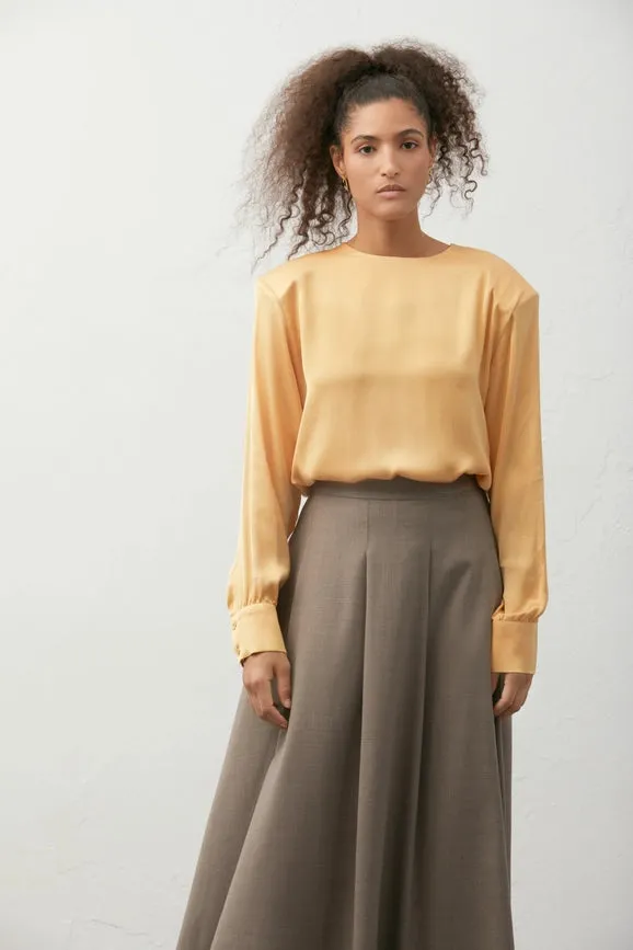 Satin Blouse Yellow