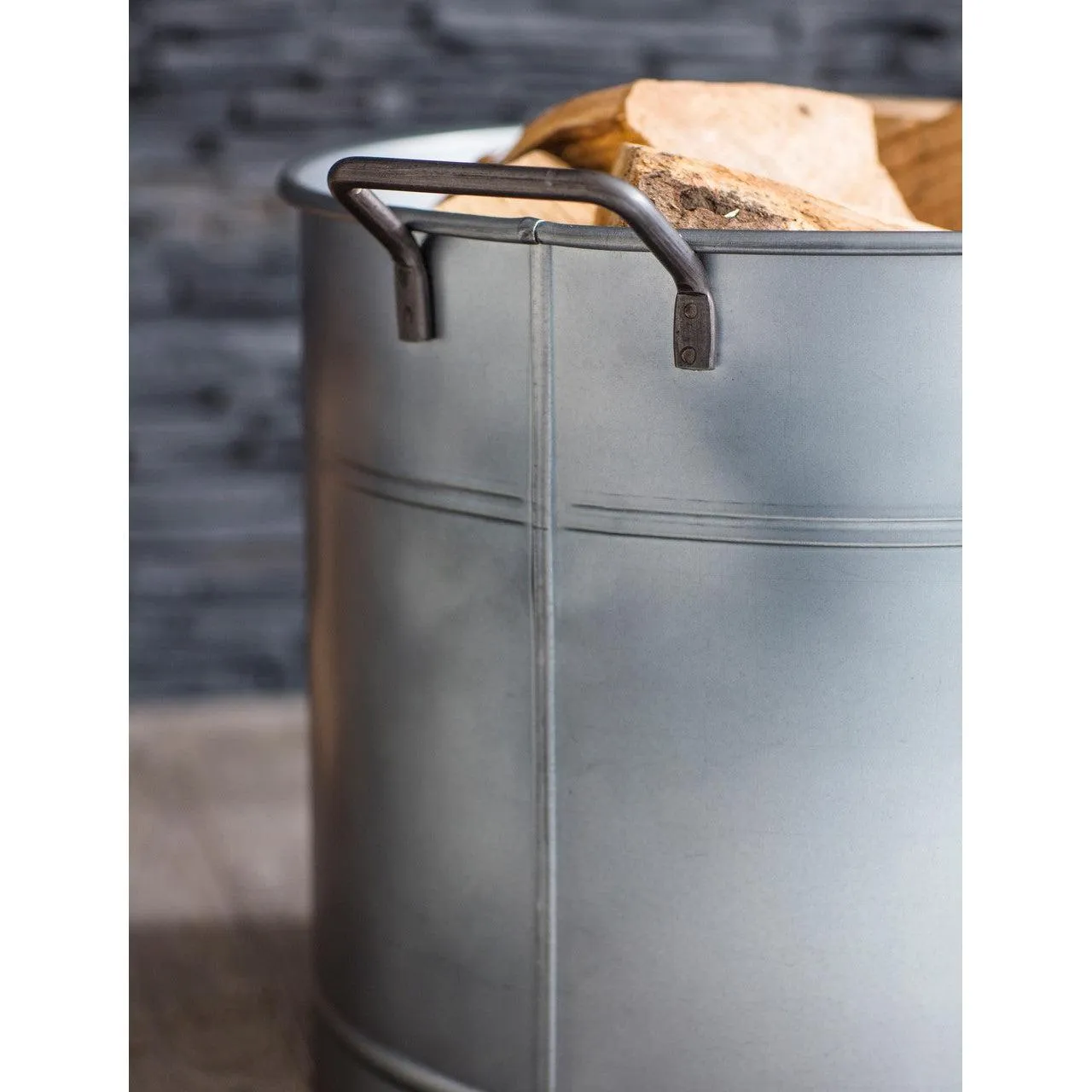 Set of 2 Buckets - Galvanised Steel