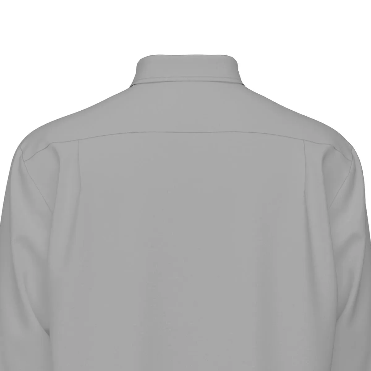 Sixty Eight 93 Logo White Grey Men's Cotton Long Sleeve Shirt
