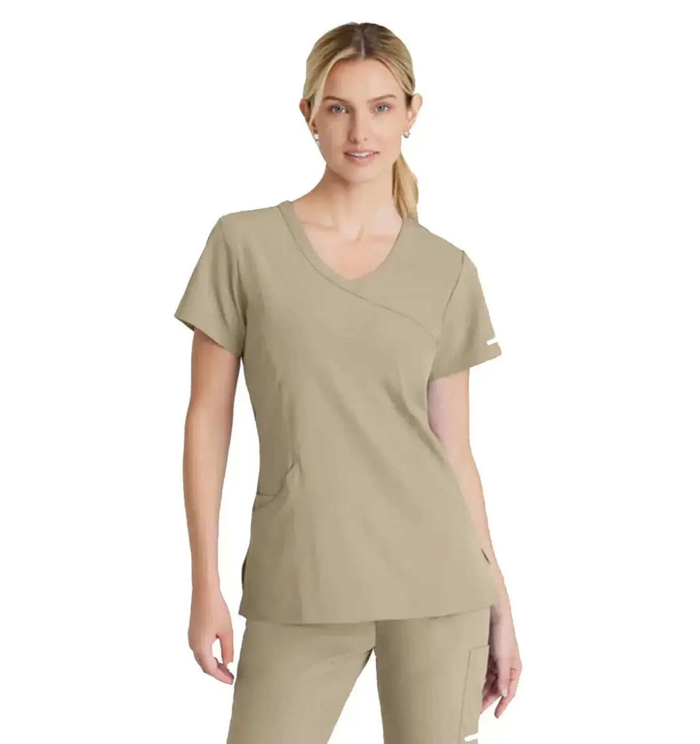 SKECHERS™ by Barco Reliance 3-Pocket Crossover V-Neck Scrub Top