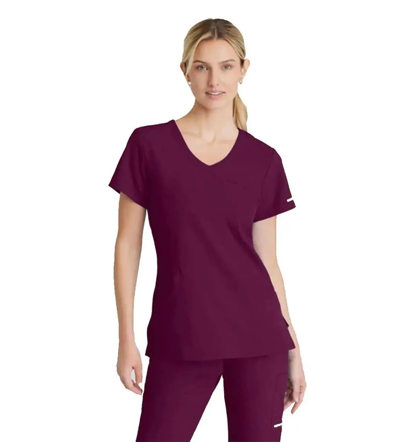 SKECHERS™ by Barco Reliance 3-Pocket Crossover V-Neck Scrub Top