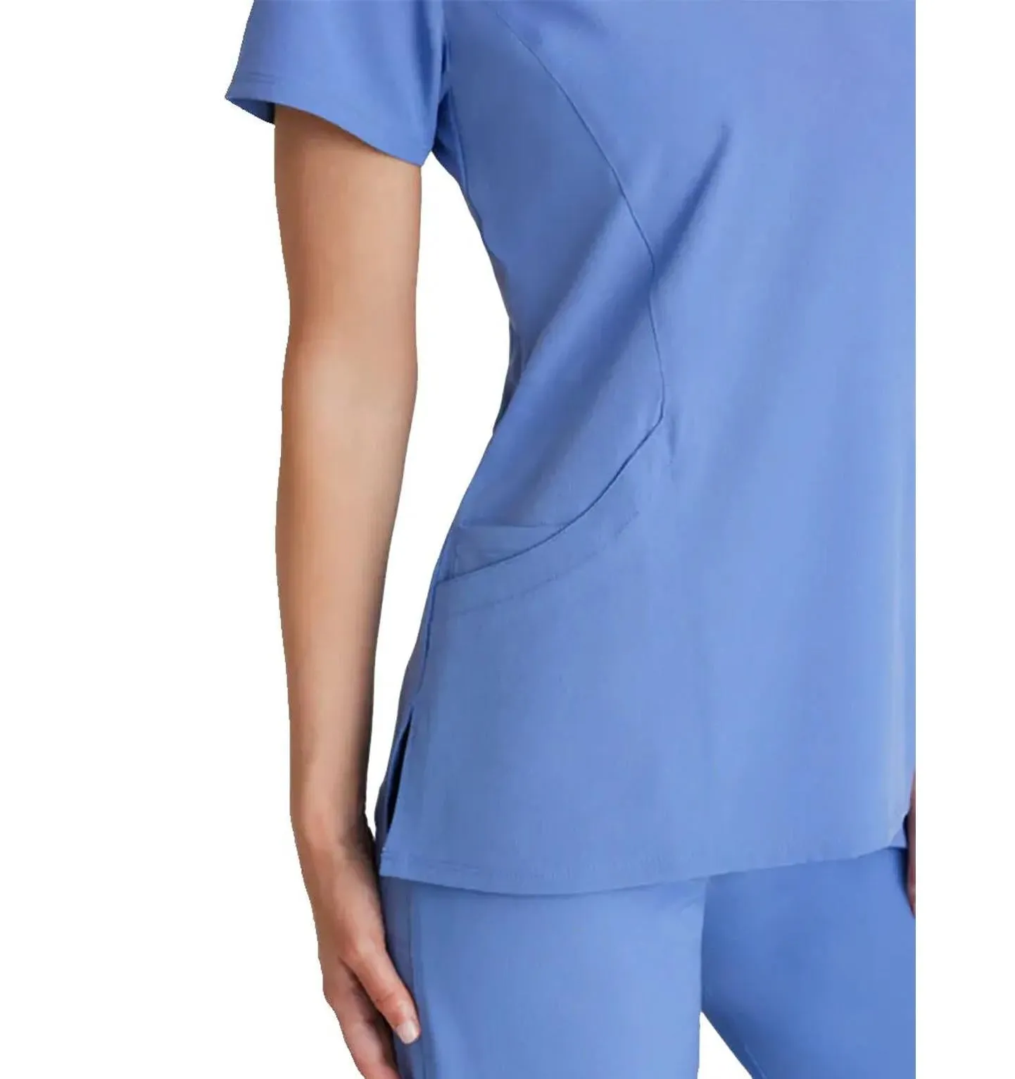 SKECHERS™ by Barco Reliance 3-Pocket Crossover V-Neck Scrub Top