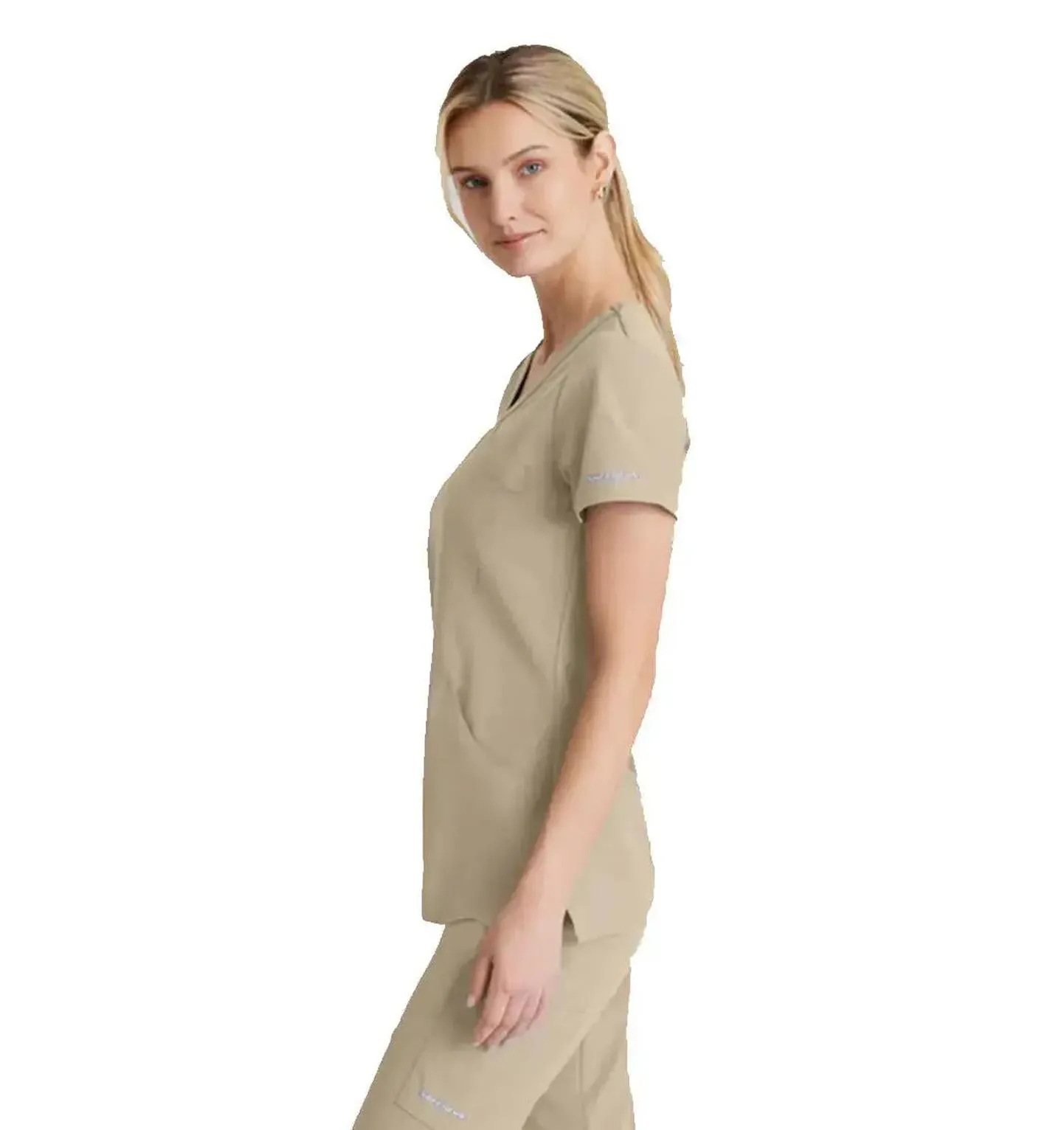 SKECHERS™ by Barco Reliance 3-Pocket Crossover V-Neck Scrub Top