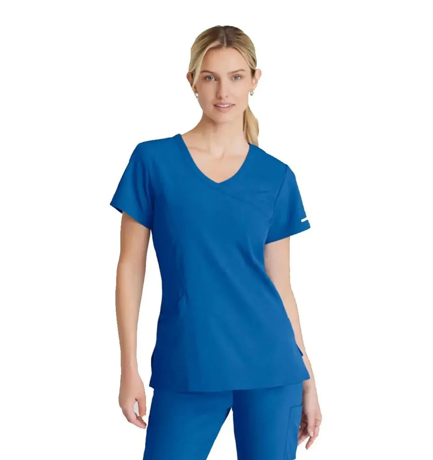 SKECHERS™ by Barco Reliance 3-Pocket Crossover V-Neck Scrub Top