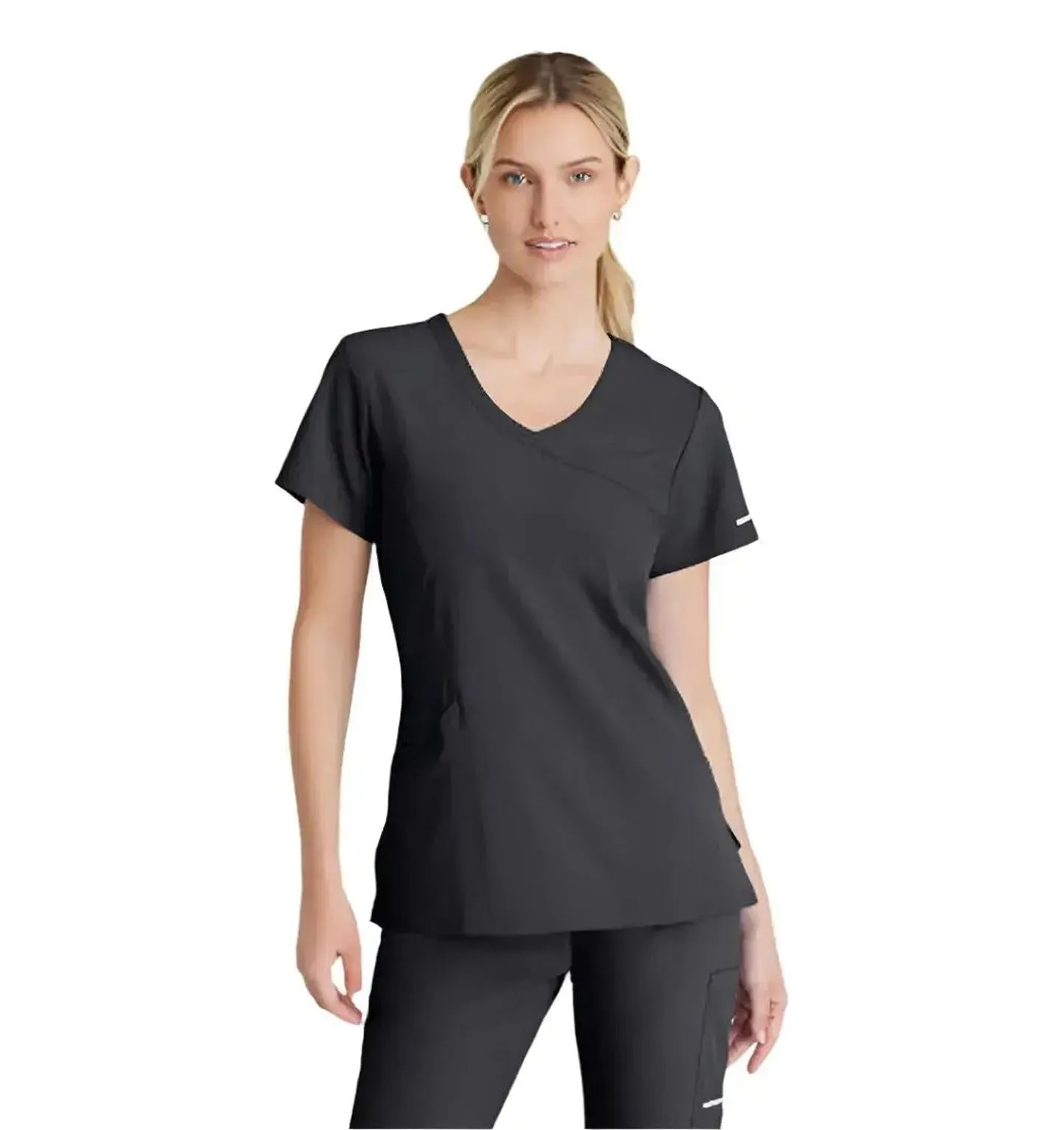 SKECHERS™ by Barco Reliance 3-Pocket Crossover V-Neck Scrub Top