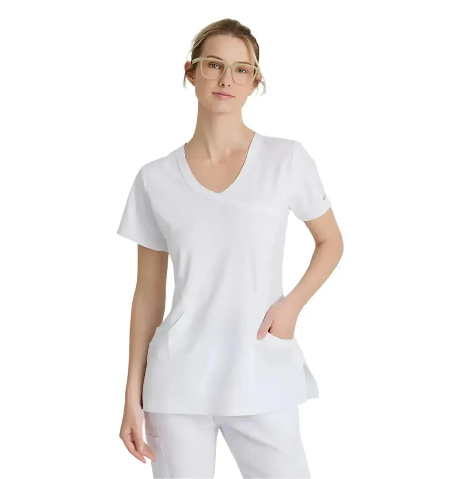 SKECHERS™ by Barco Reliance 3-Pocket Crossover V-Neck Scrub Top