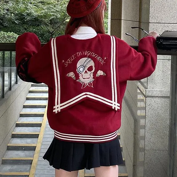 Skeleton Sailor School Sweater SD00291