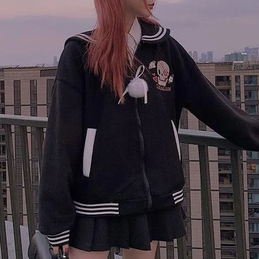 Skeleton Sailor School Sweater SD00291