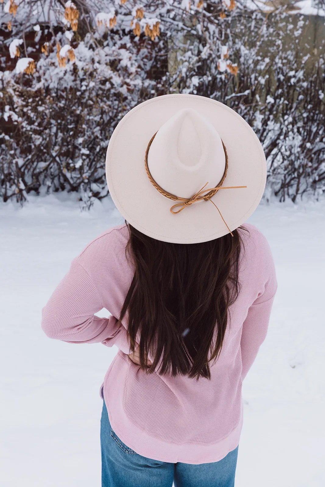 Sloan Wide Brim Panama Hat Ivory