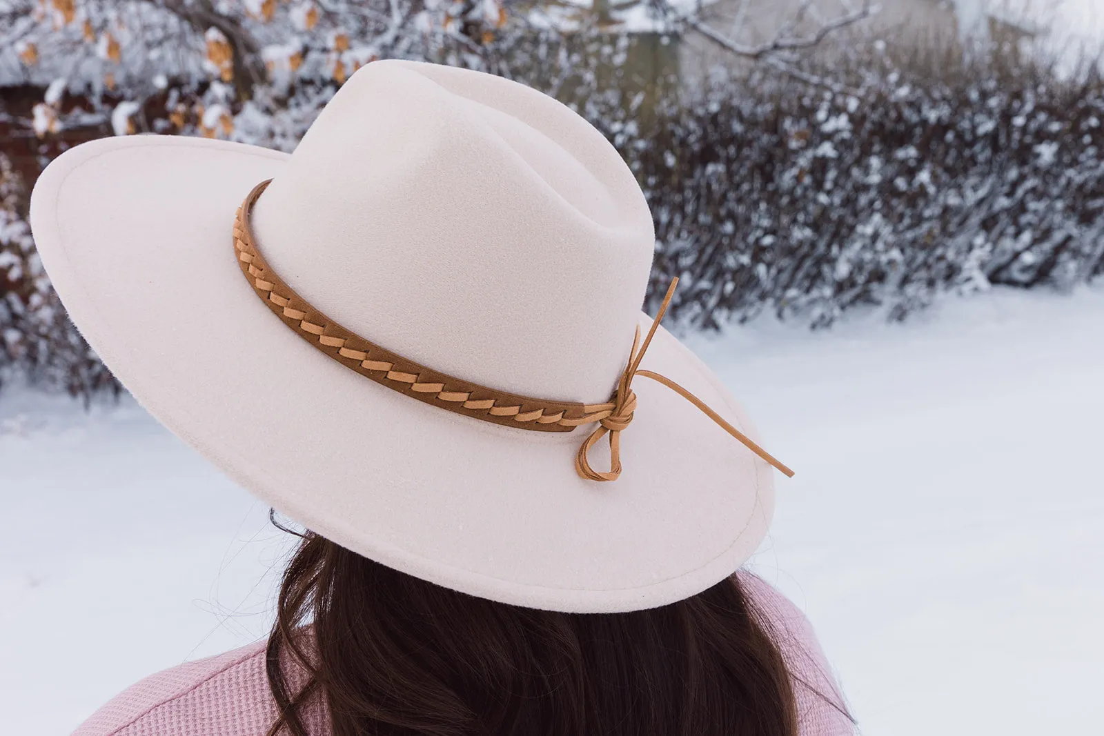 Sloan Wide Brim Panama Hat Ivory
