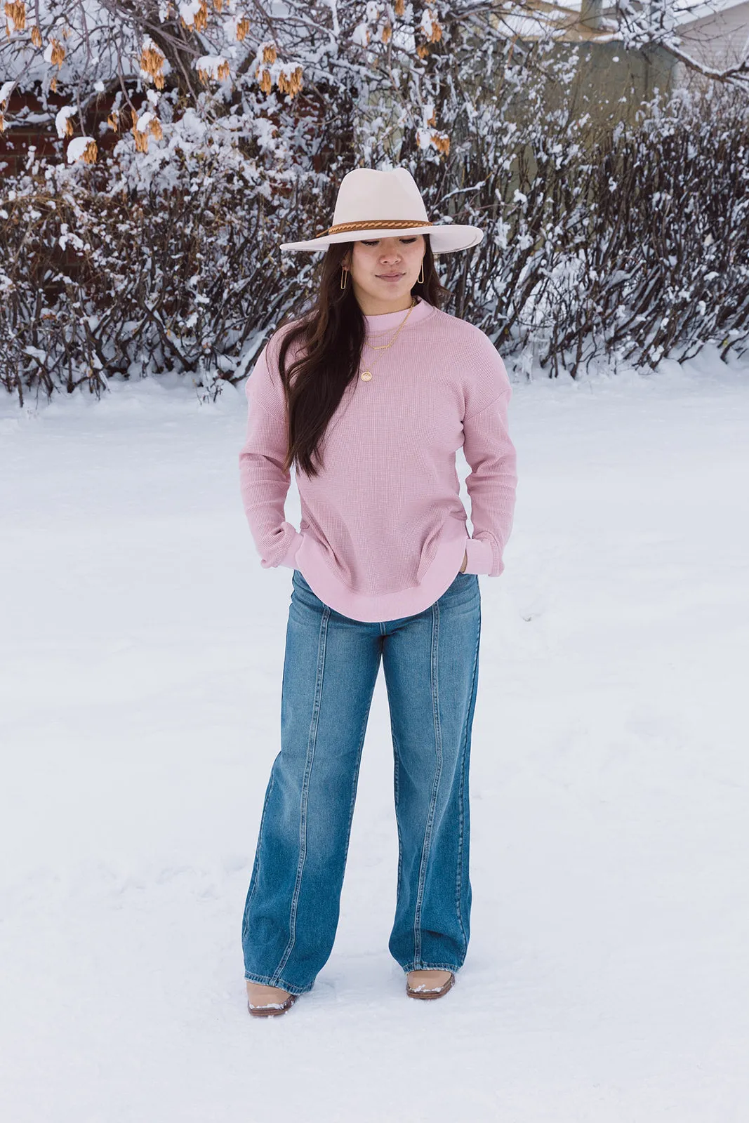 Sloan Wide Brim Panama Hat Ivory