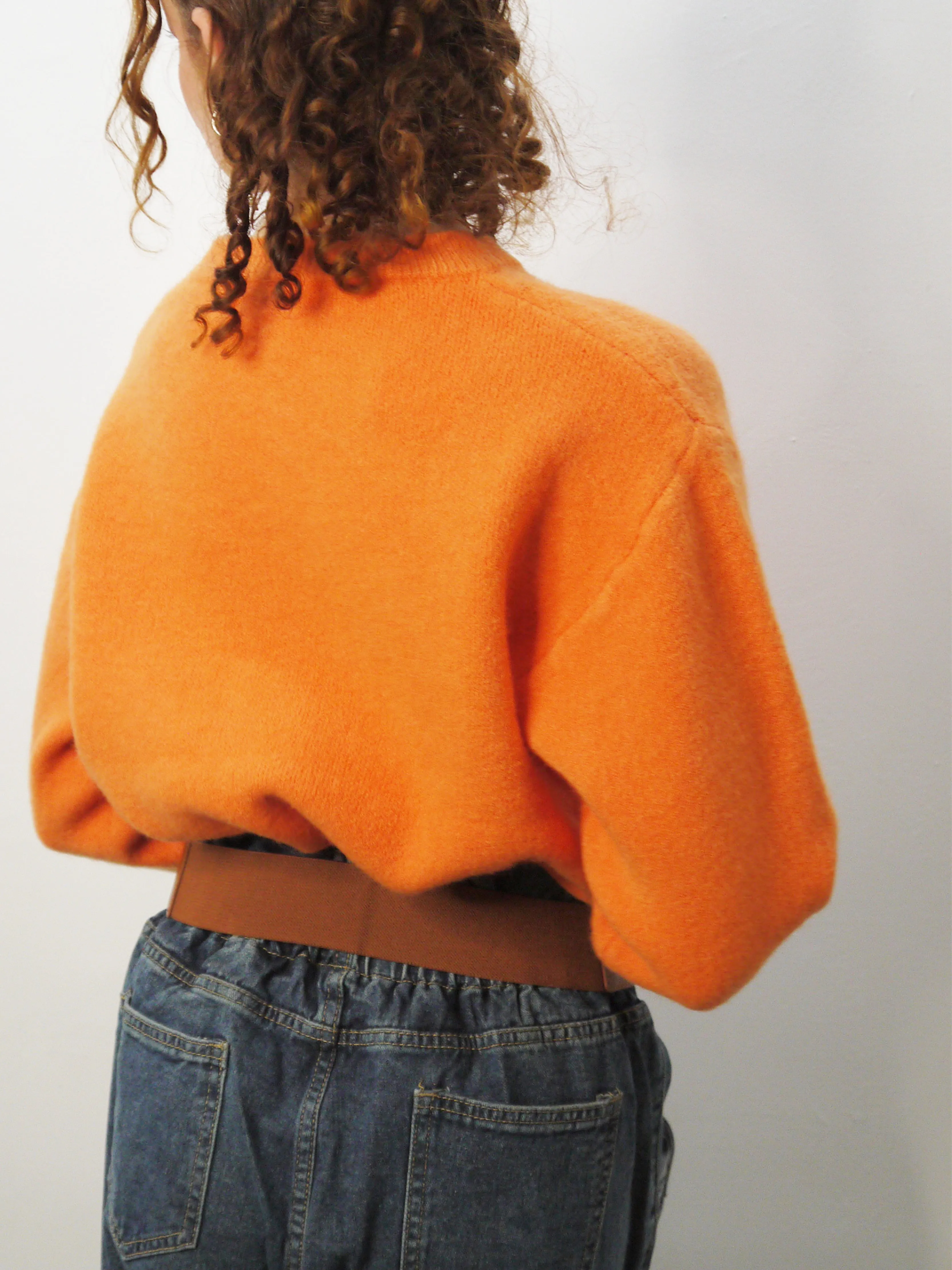 solid crewneck sweater