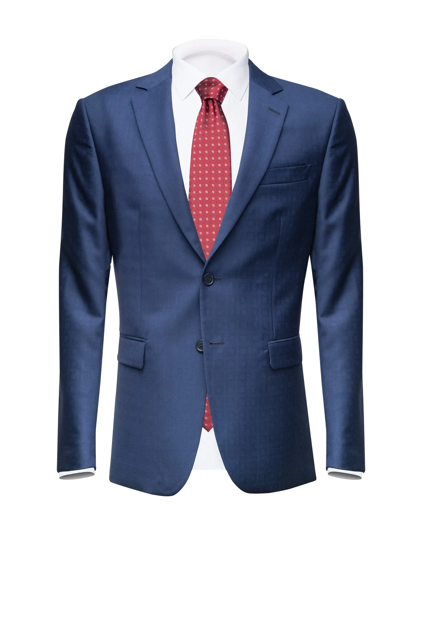 Square Blue Cool Wool Blazer