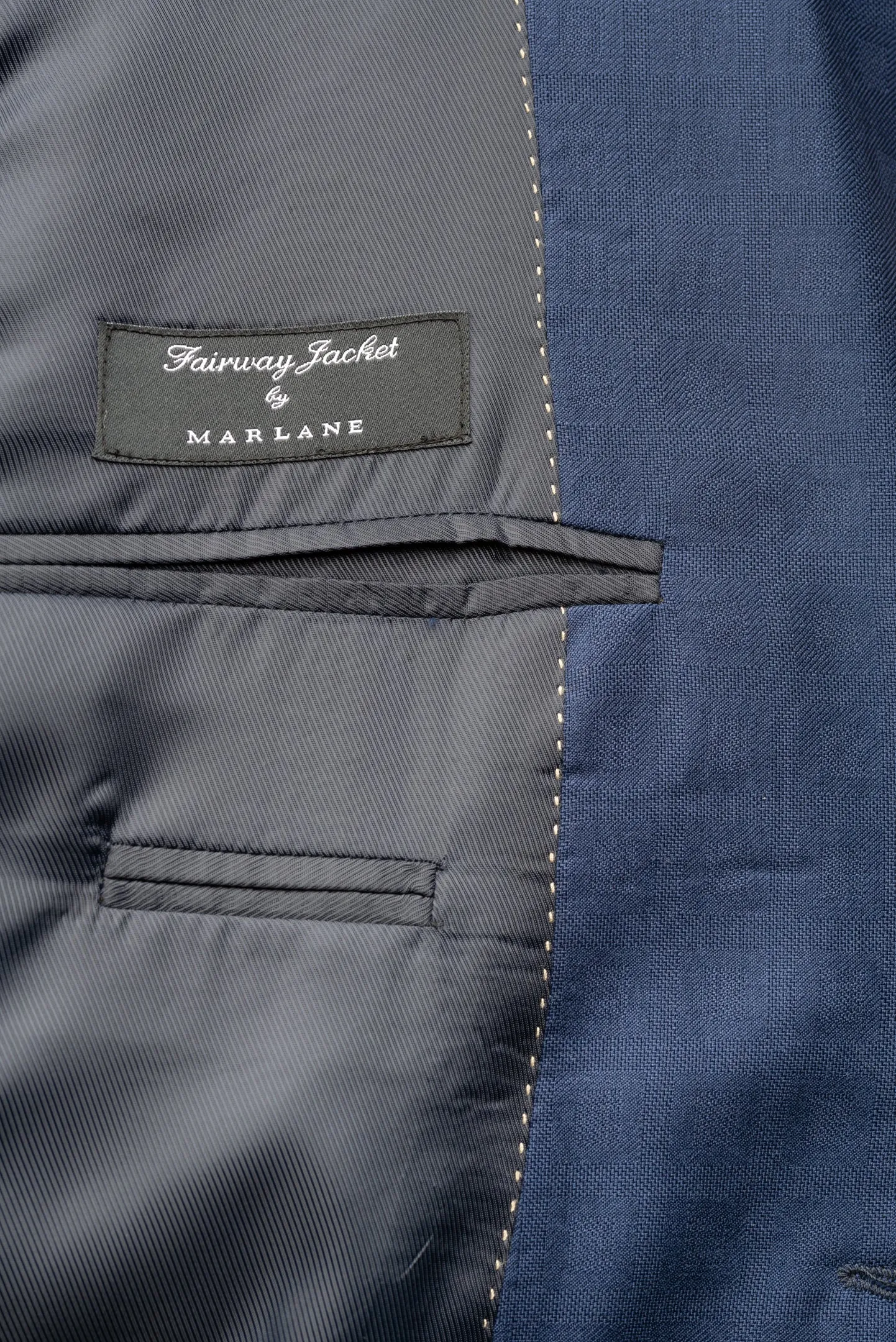 Square Blue Cool Wool Blazer