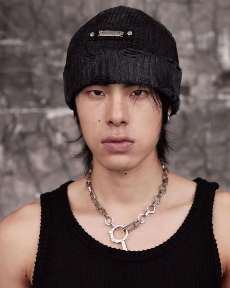 Streetwear Dirty Fit Holed Knit Hat
