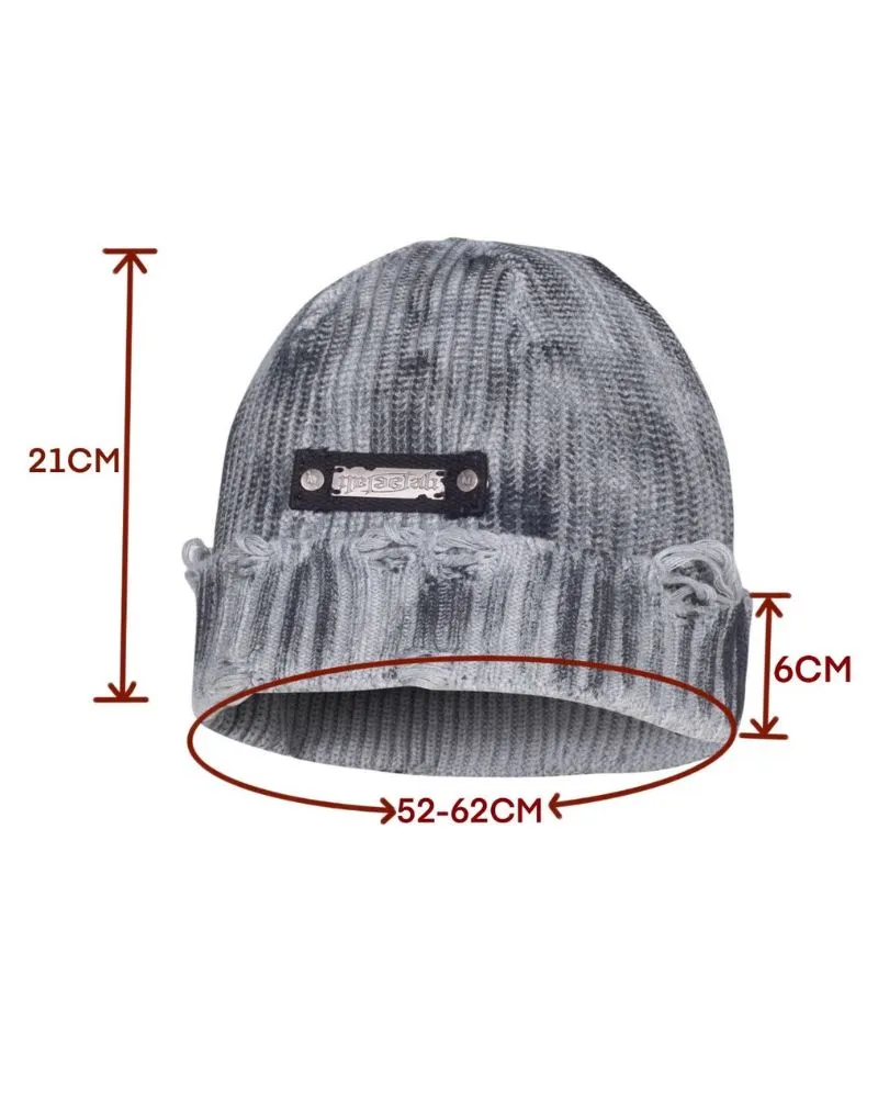 Streetwear Dirty Fit Holed Knit Hat