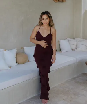 Suki Blossom - Brown Photoshoot and Baby Shower Dress