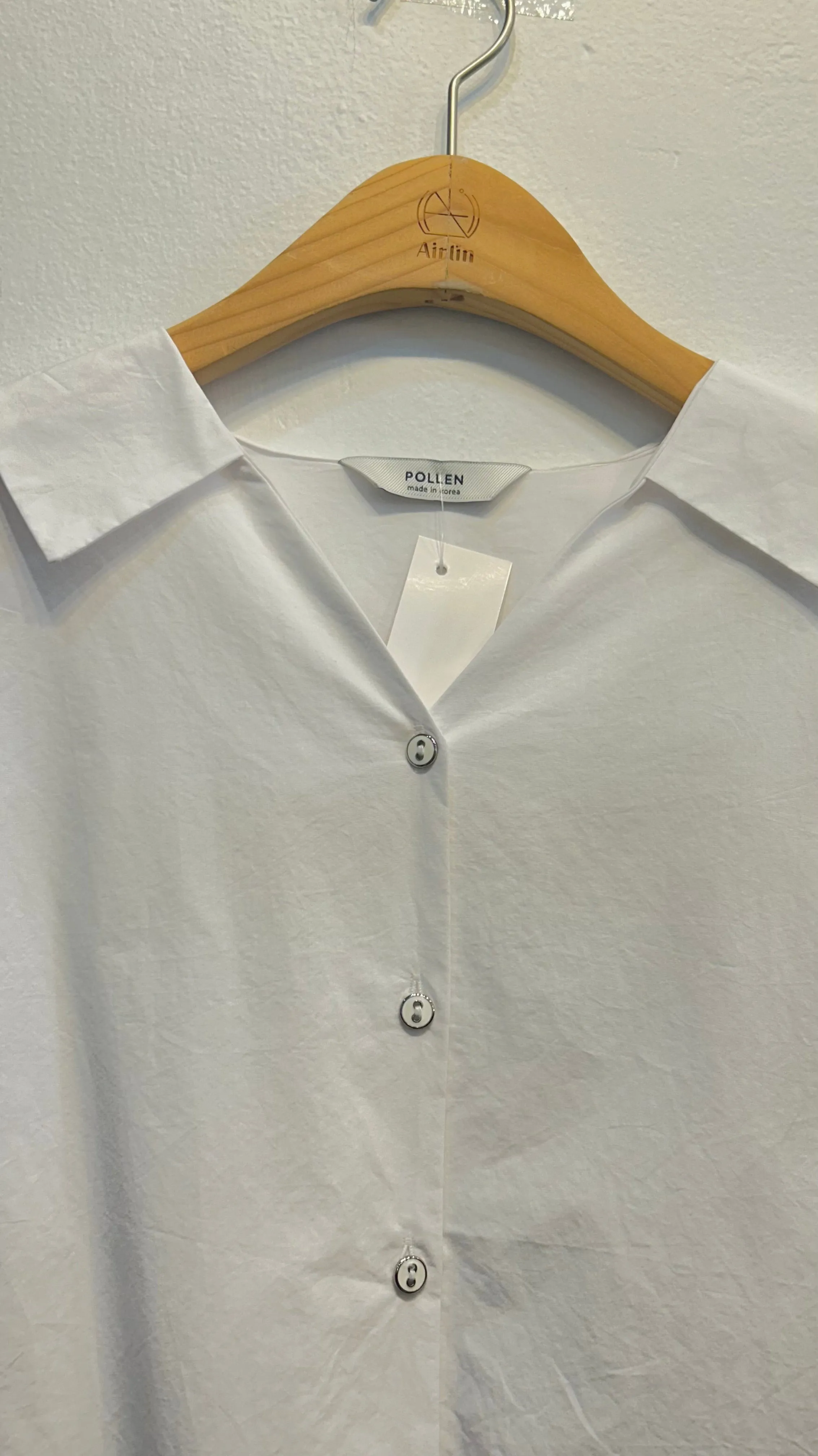 Summer white blouse shirt
