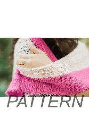 Sweet Georgia Winter Sunrise Shawl PATTERN ONLY