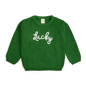 Sweet Wink Green Lucky St. Patrick's Day Knit Sweater