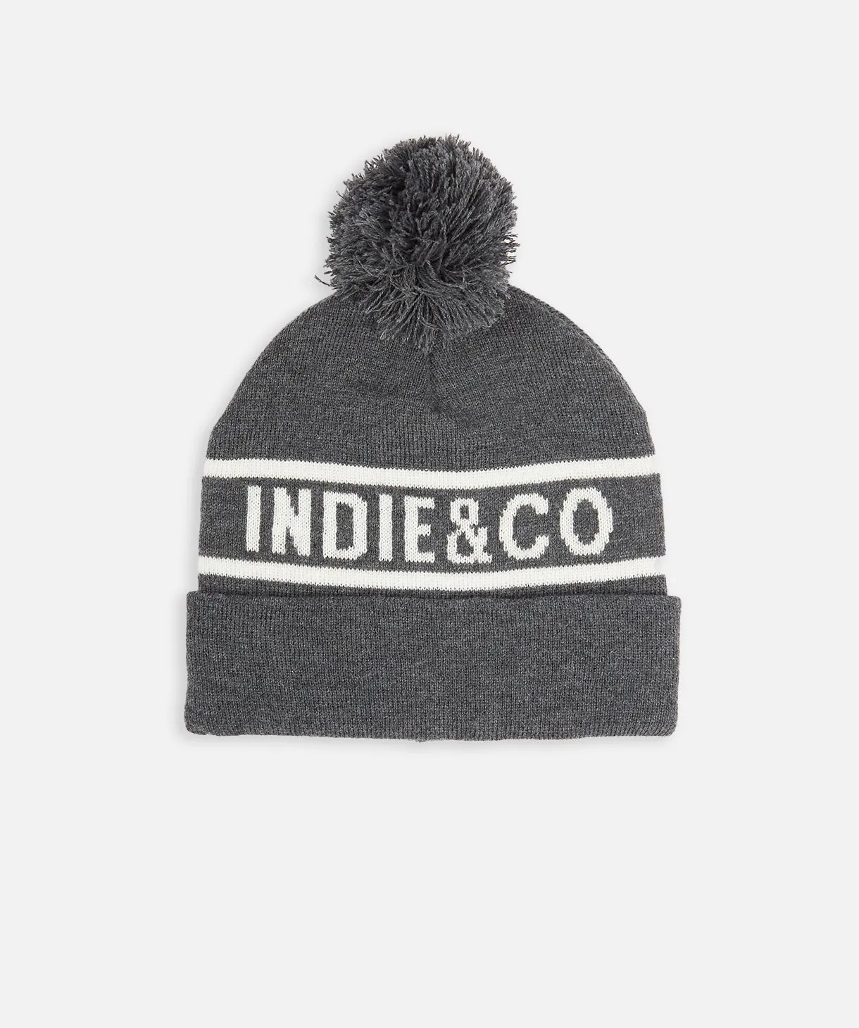 The Pompom Beanie - Dk Slate