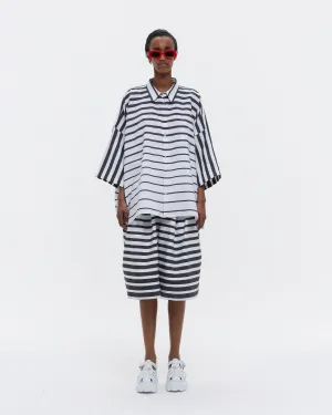 THE SHORT SLEEVE OVERSIZED SHIRT : STRIPE 44
