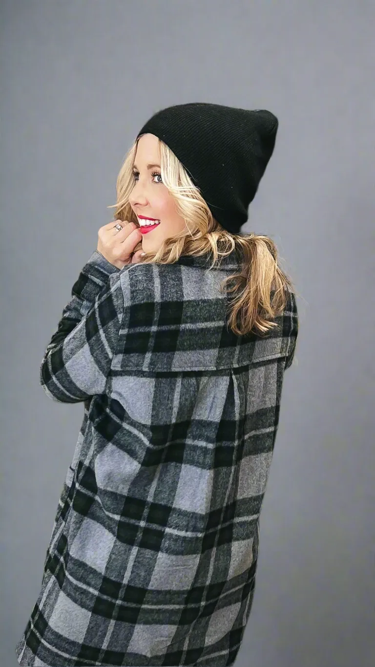 Theo Knit Beanie Hat: Black *SALE*