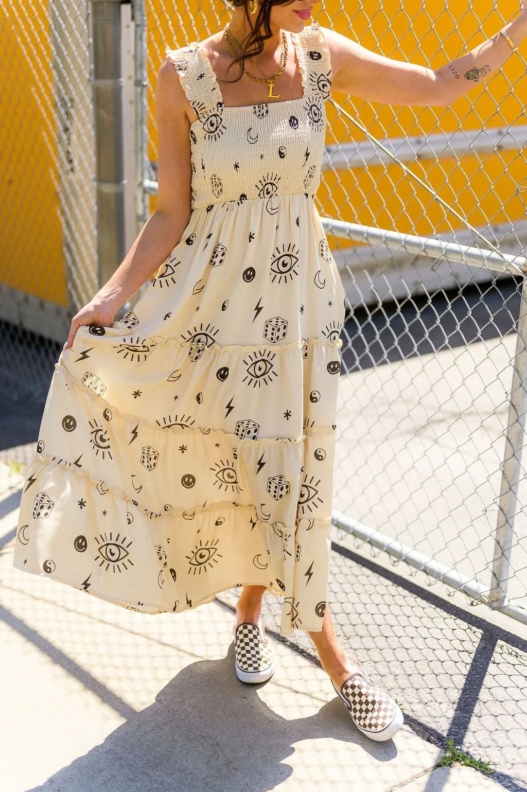 This is Your Sign Smocked Tank Dress