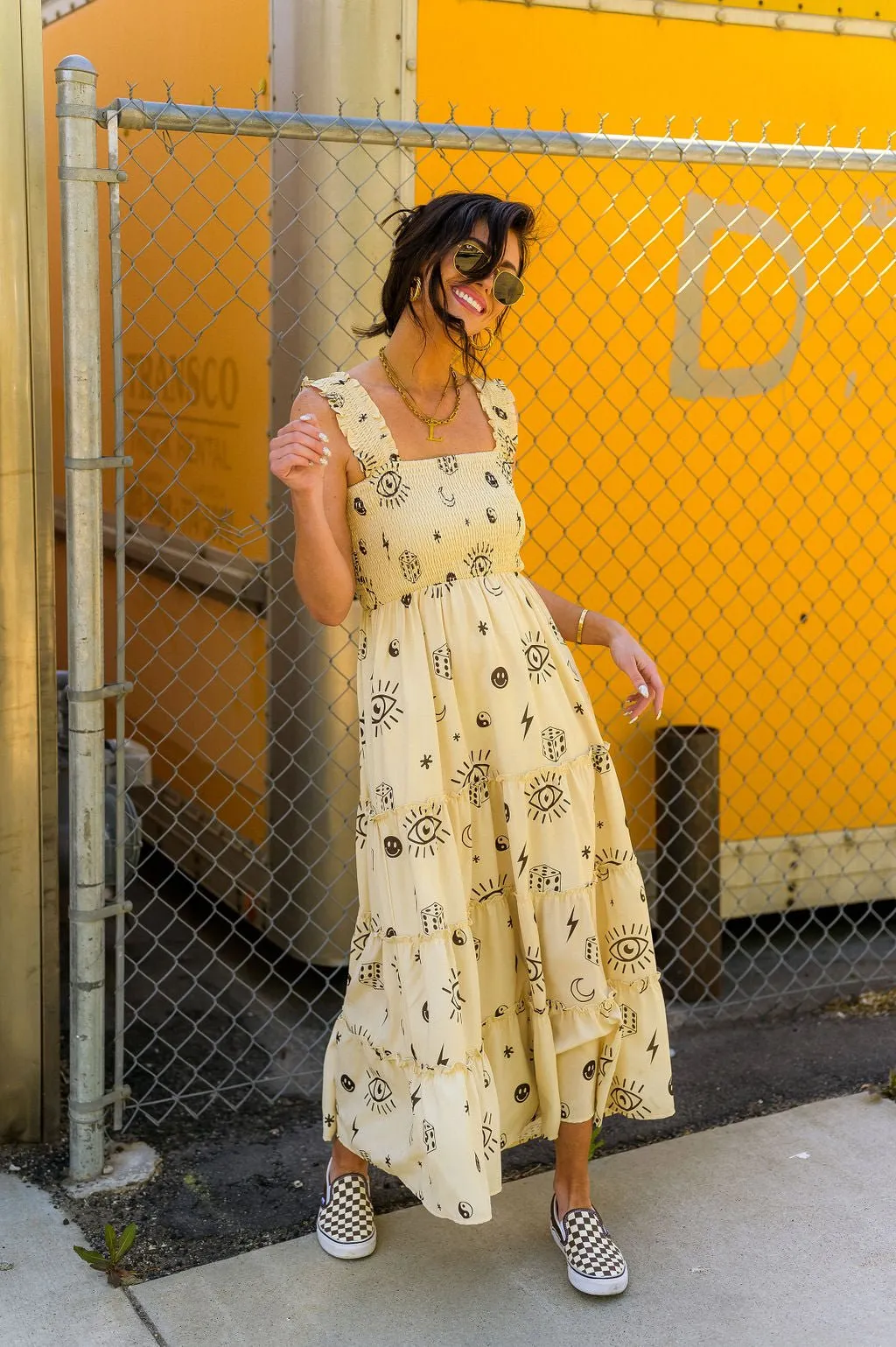 This is Your Sign Smocked Tank Dress