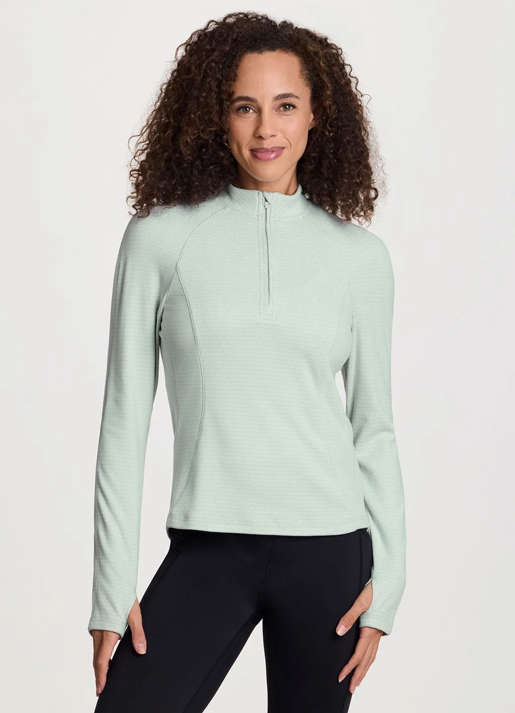 Trek It 1/4 Zip Long Sleeve Top