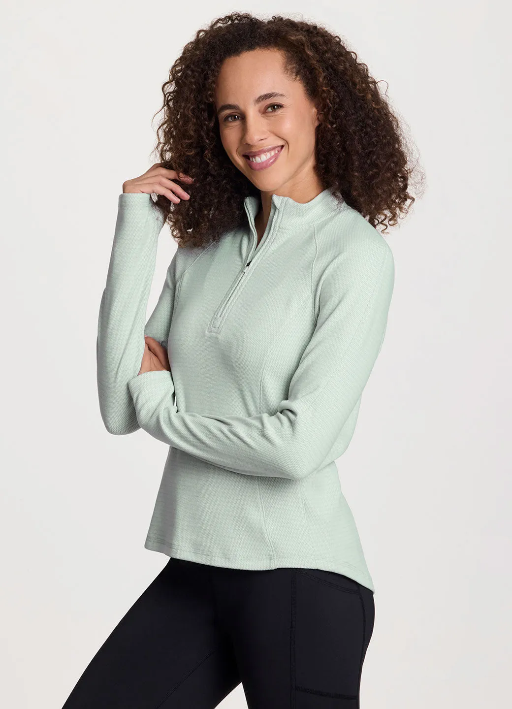 Trek It 1/4 Zip Long Sleeve Top