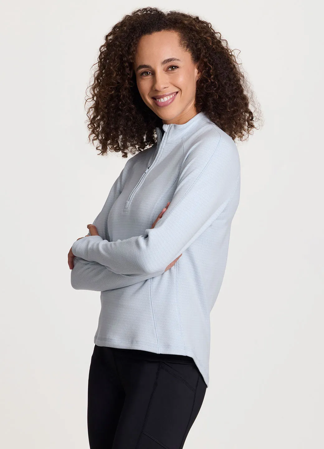 Trek It 1/4 Zip Long Sleeve Top