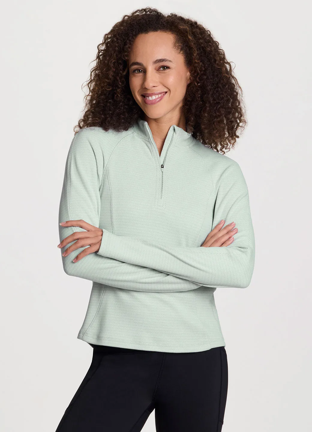 Trek It 1/4 Zip Long Sleeve Top