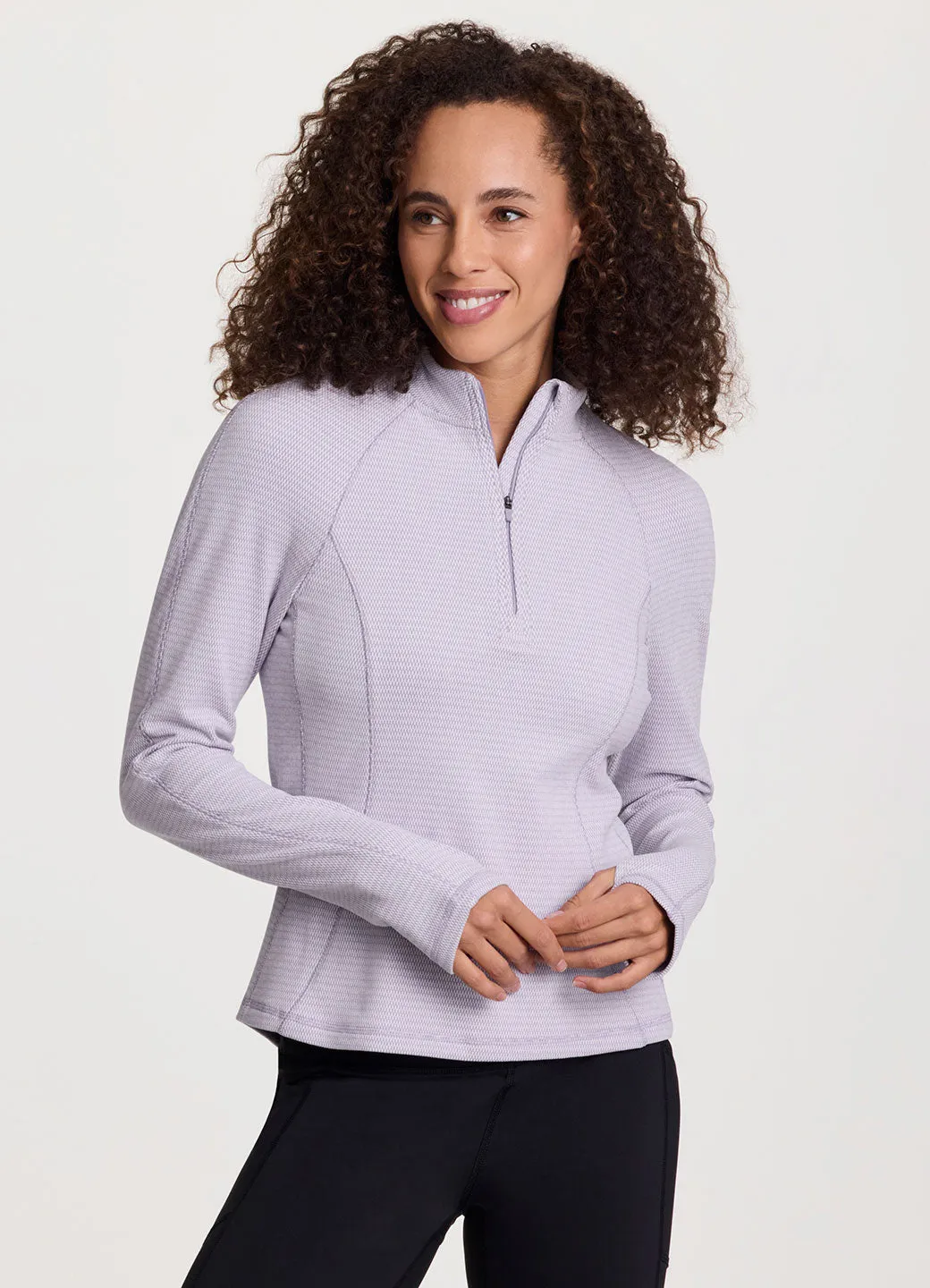 Trek It 1/4 Zip Long Sleeve Top