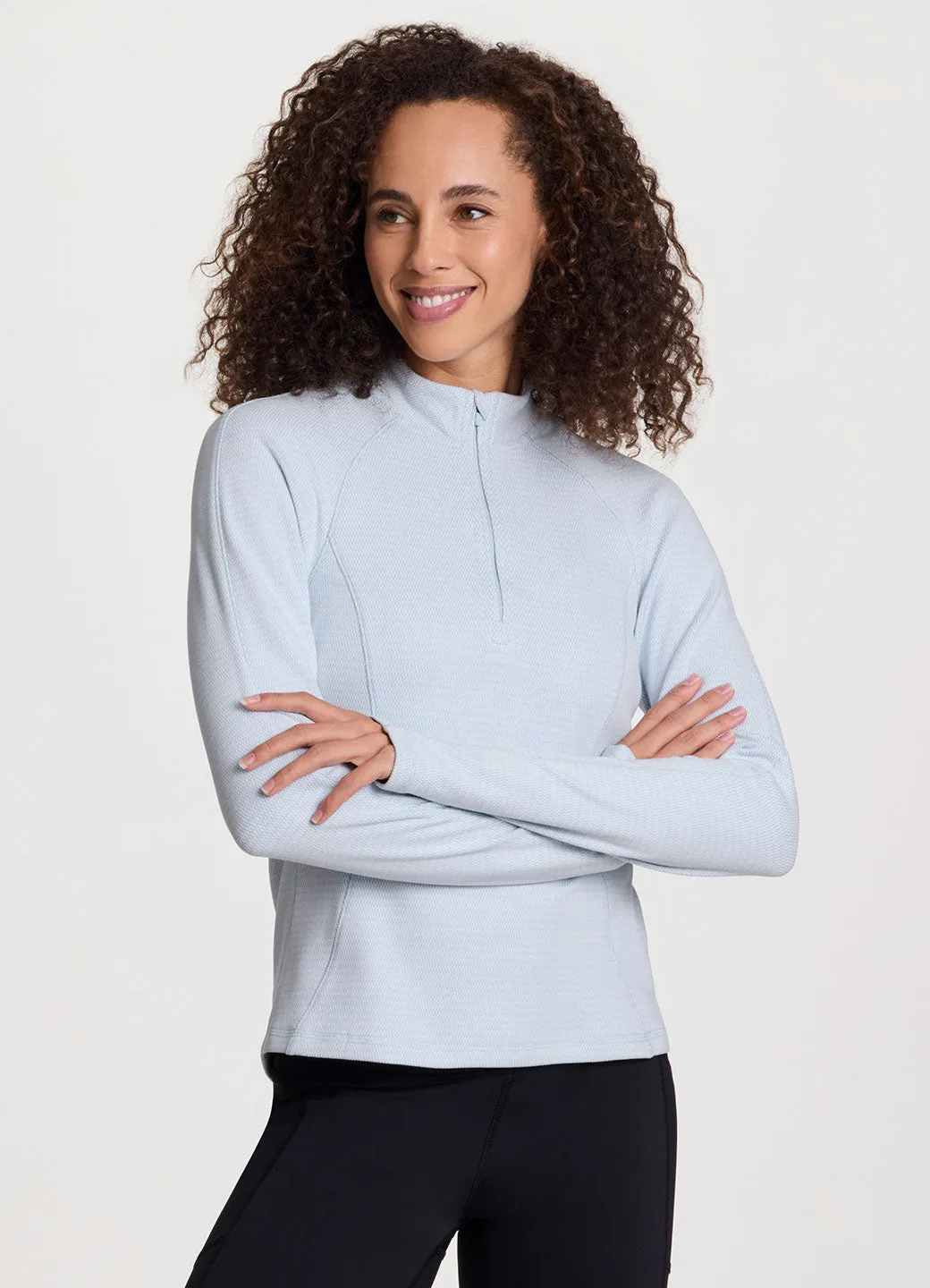 Trek It 1/4 Zip Long Sleeve Top