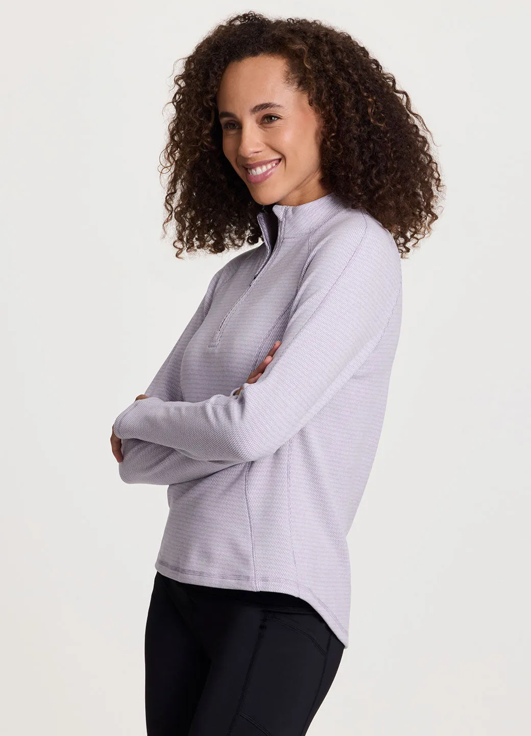 Trek It 1/4 Zip Long Sleeve Top
