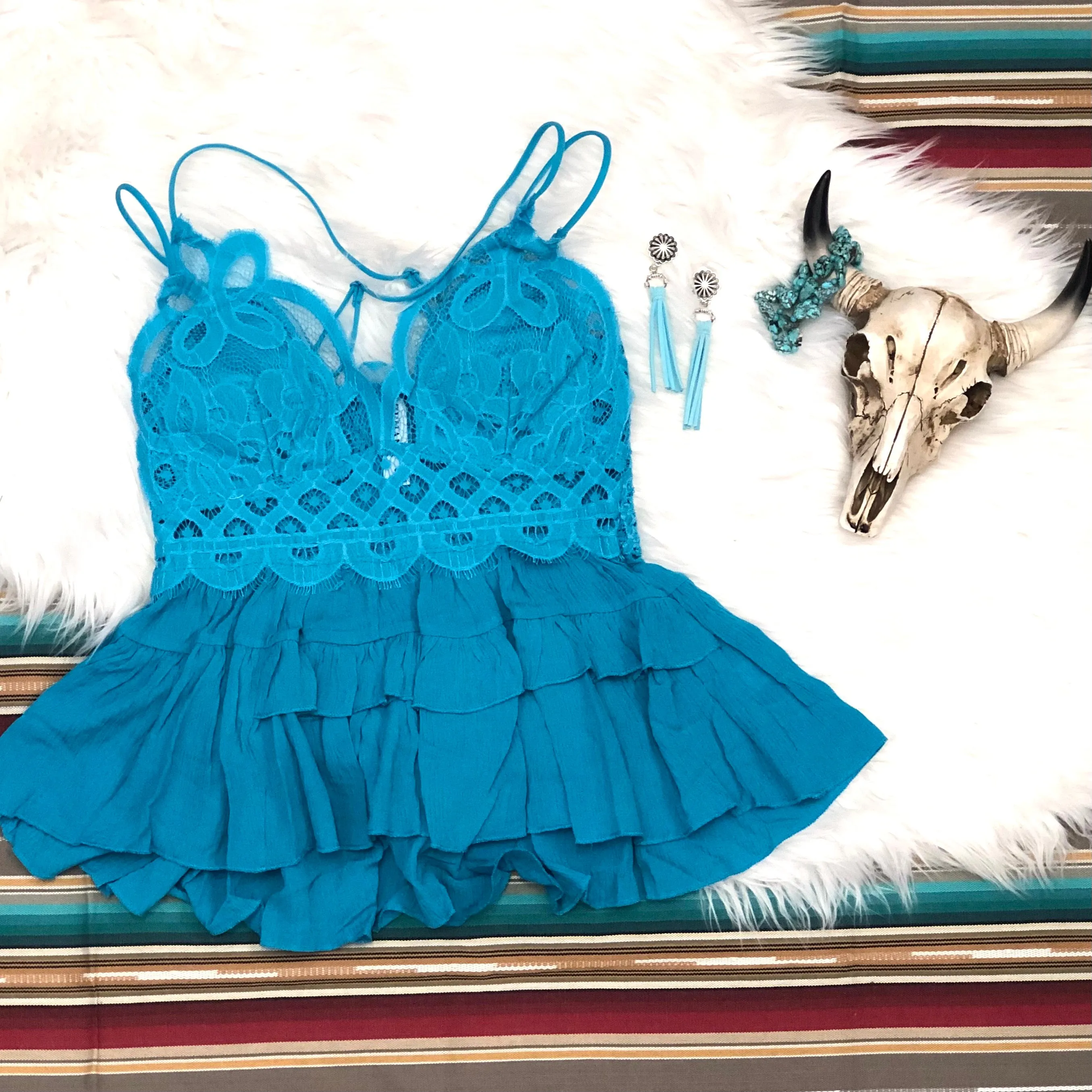 Turquoise Bralette Top