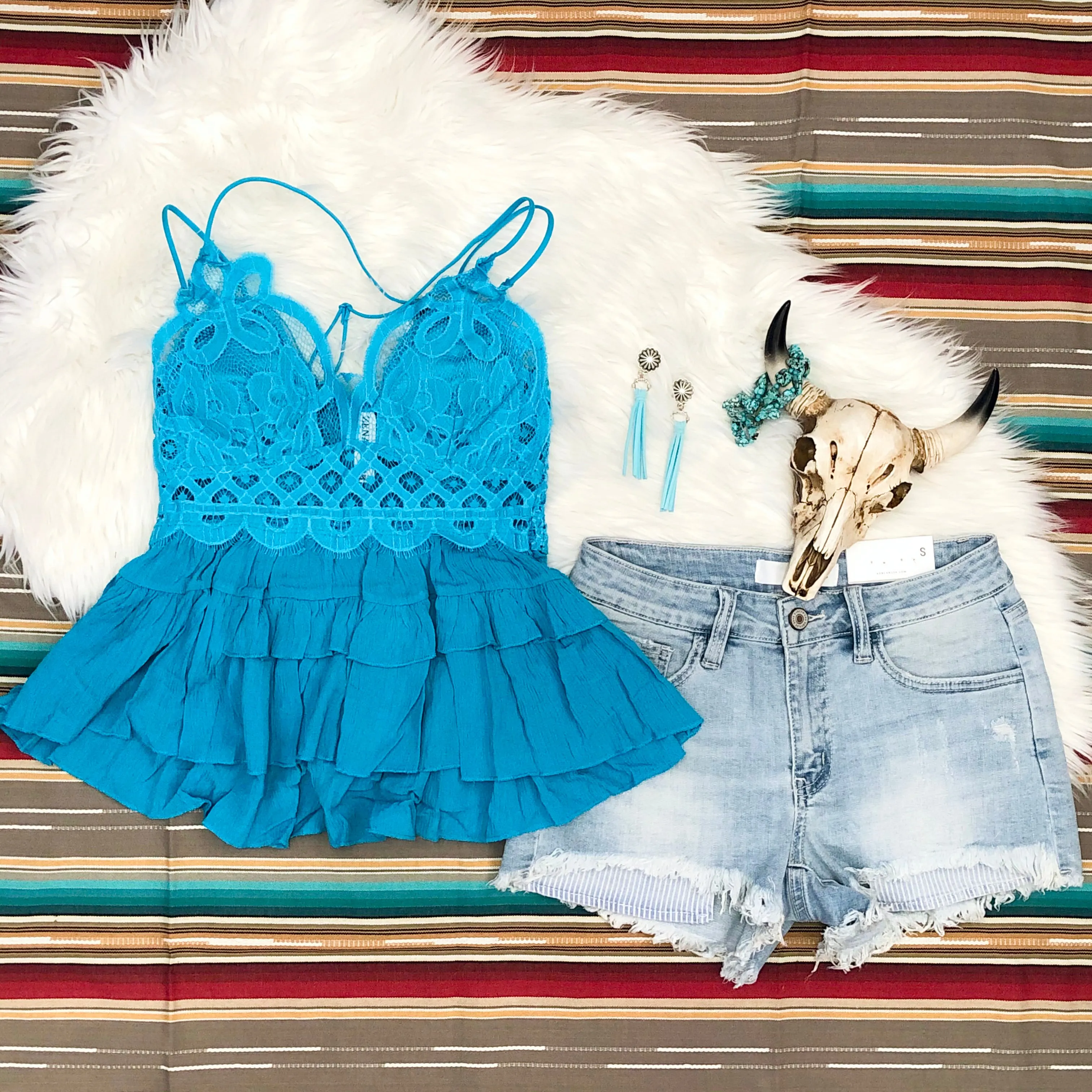 Turquoise Bralette Top