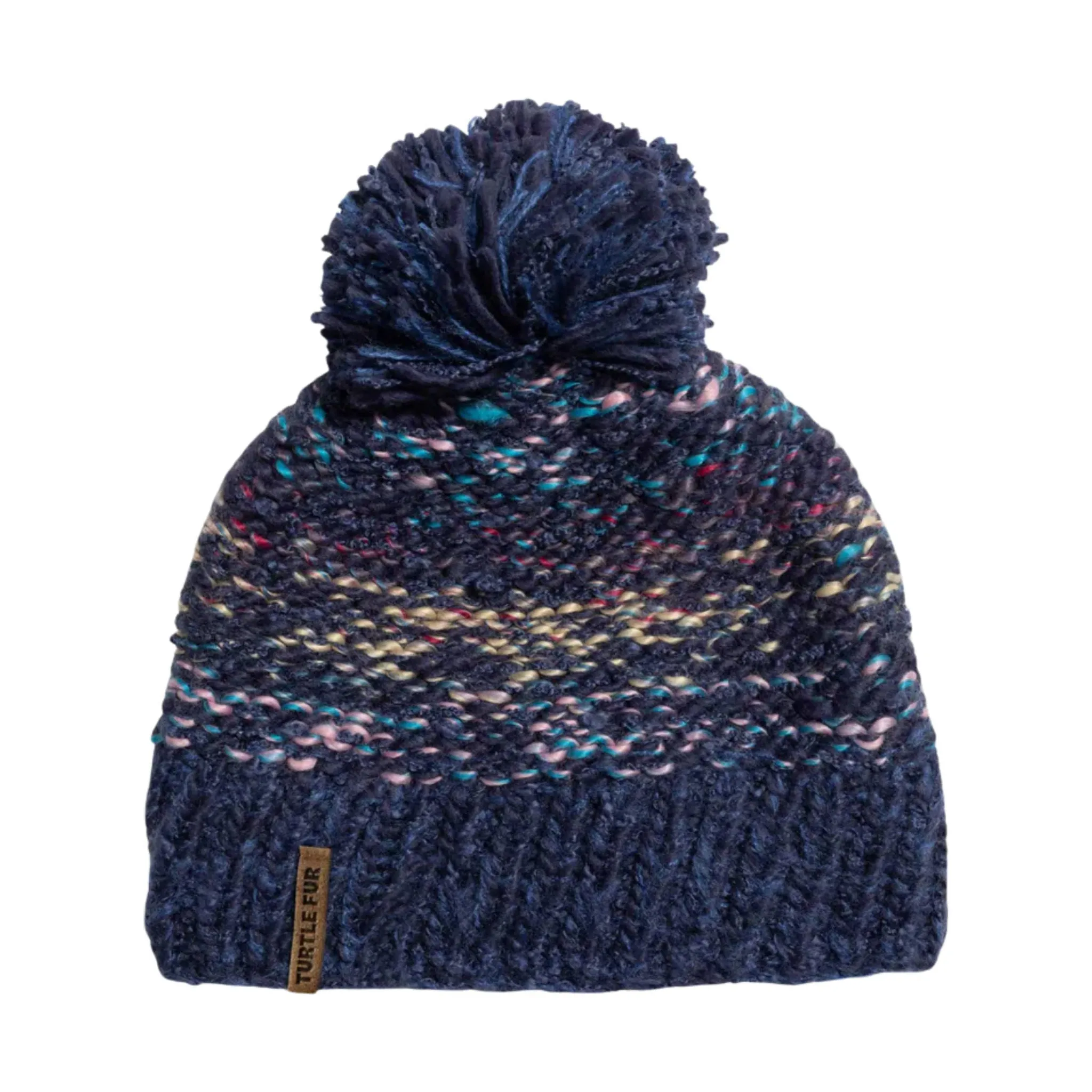 Turtle Fur Firefly Pom Beanie - Navy