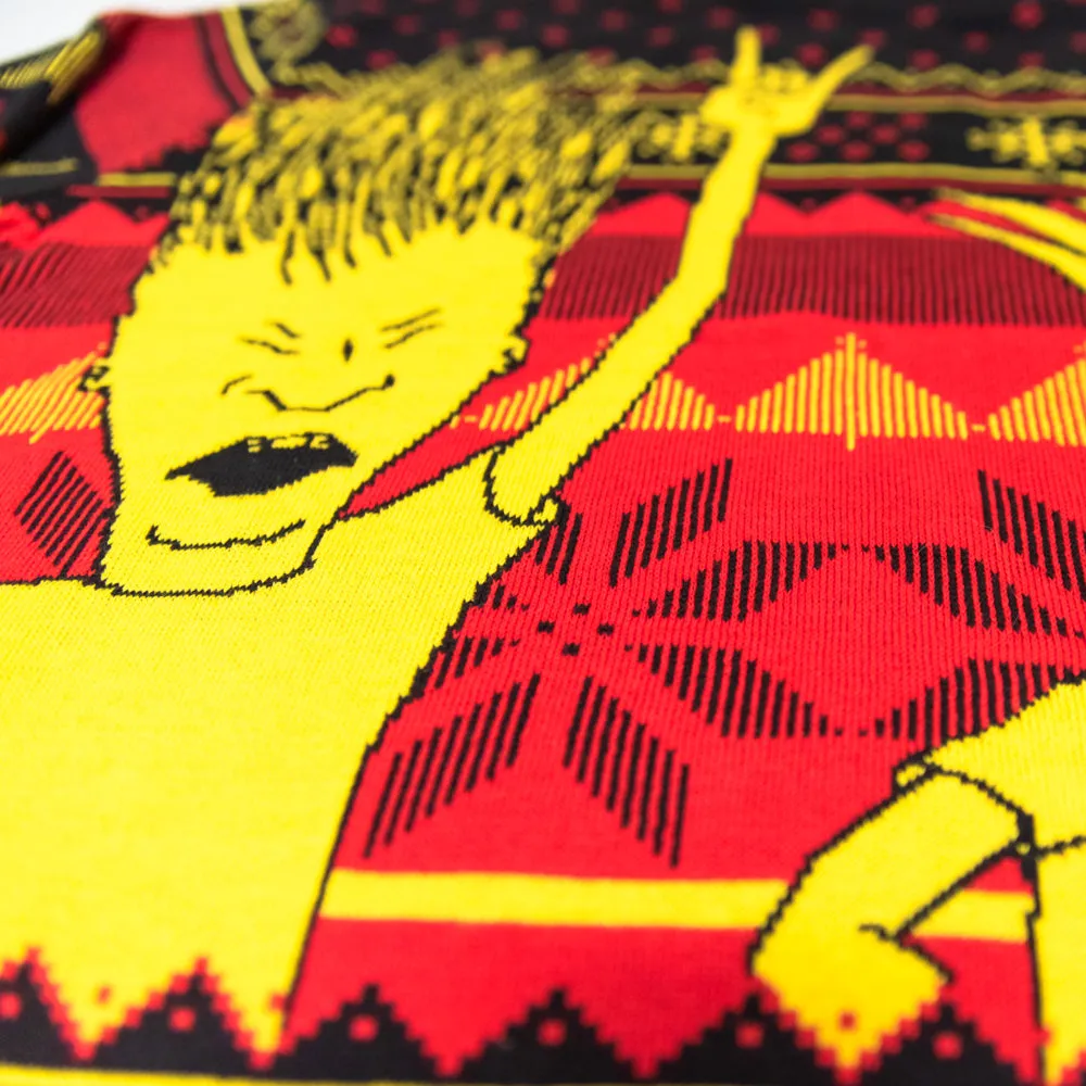 Ugly Christmas Sweater - Beavis and Butthead Design for Holiday Fun