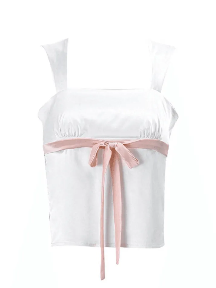 Uniwim Backless Lace Up Tank Top