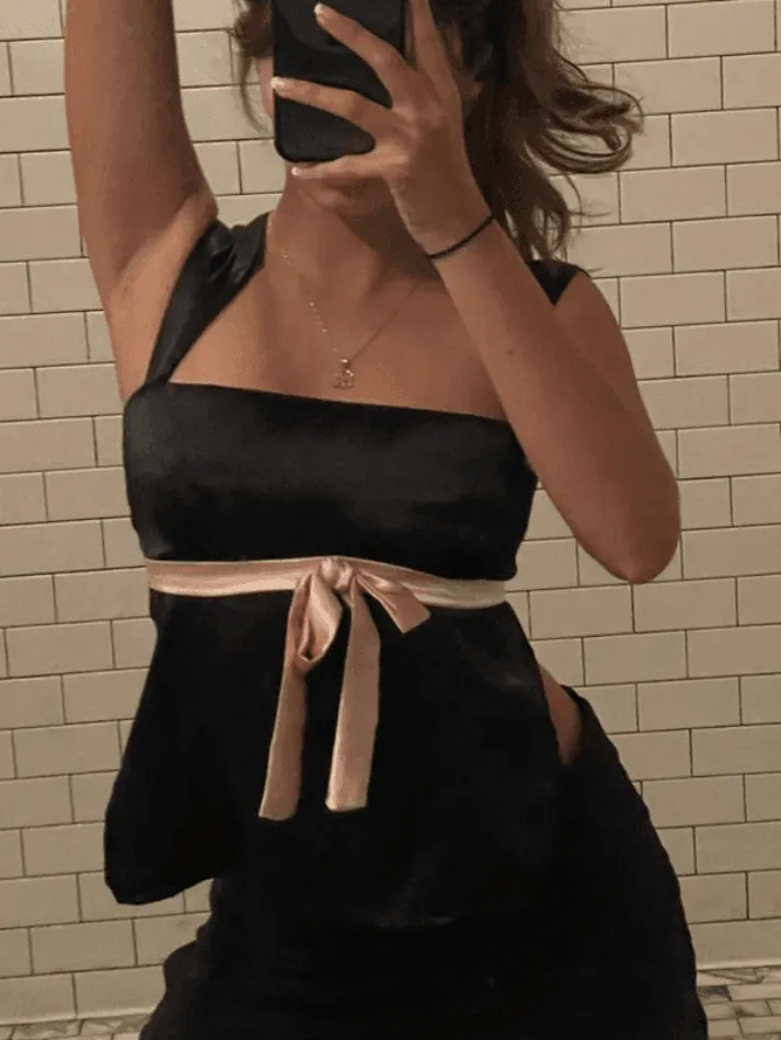 Uniwim Backless Lace Up Tank Top