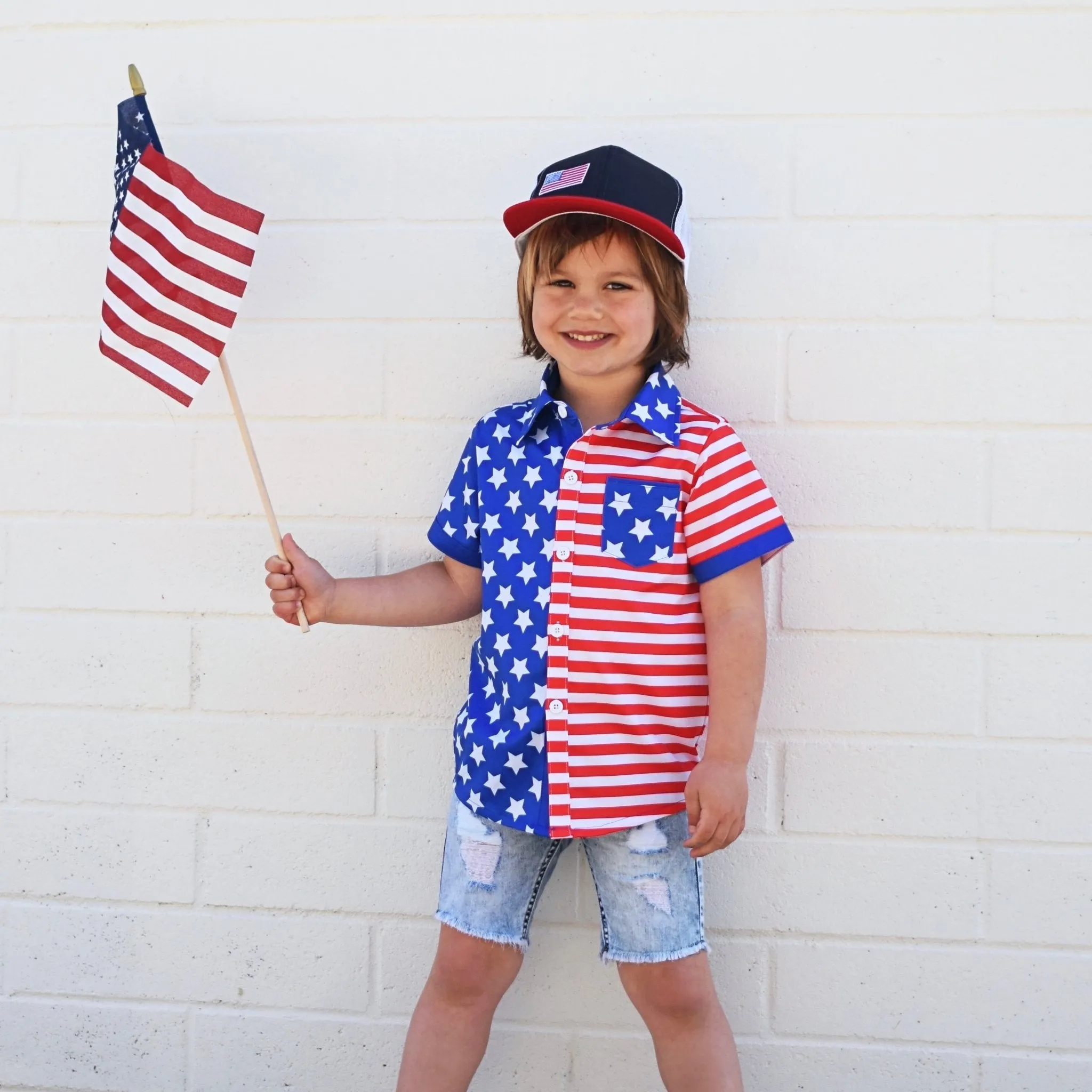USA Collared Tee