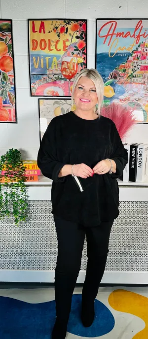 Verity Chenille Sweater - Black