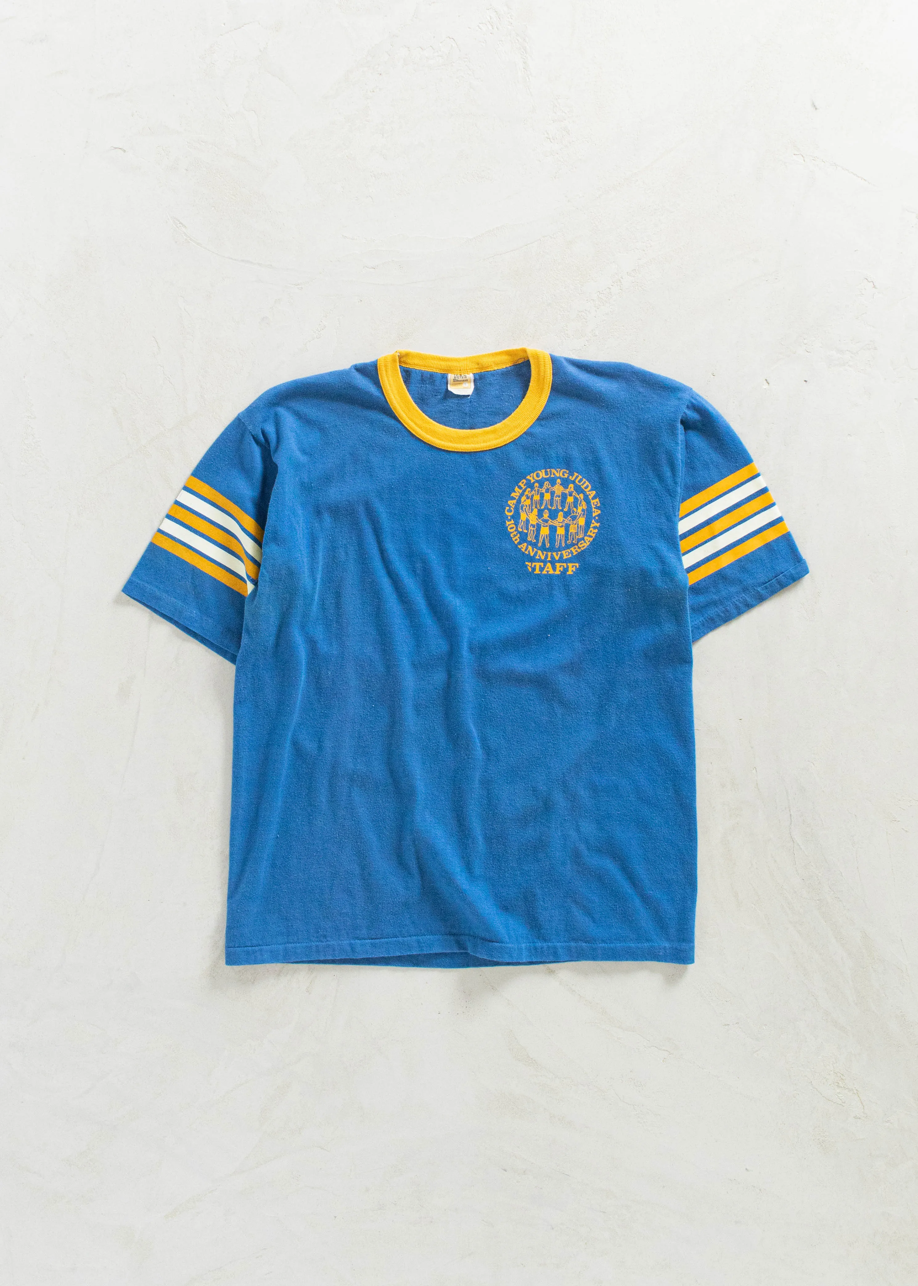 Vintage 1980s Velva Sheen "10th Anniversary Camp Young Judaea" T-Shirt Size M/L