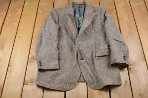 Vintage 1990s Tweed Blazer Jacket